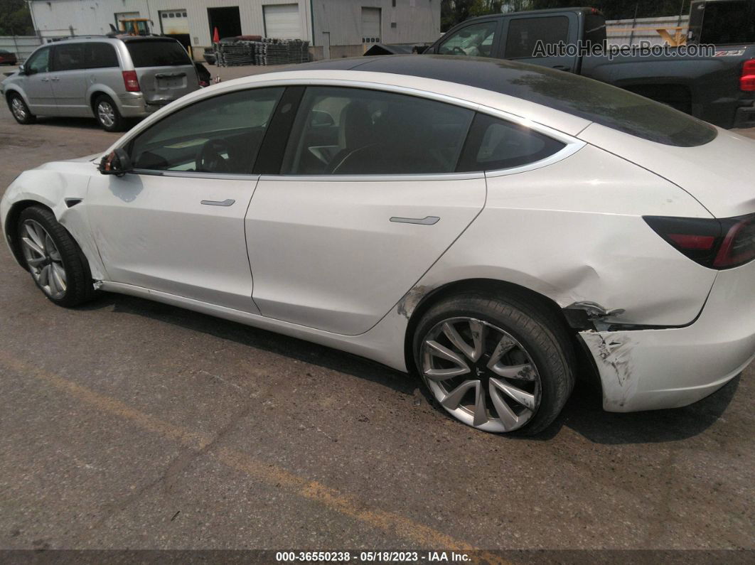 2018 Tesla Model 3 Long Range White vin: 5YJ3E1EB8JF074882