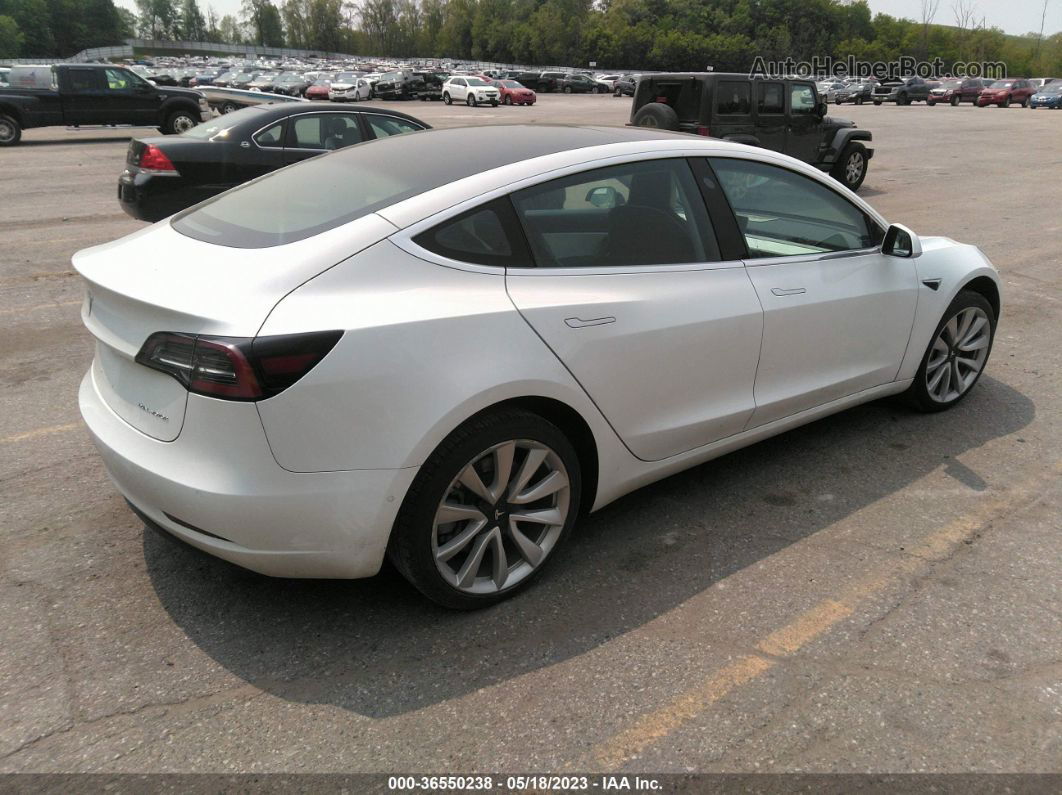 2018 Tesla Model 3 Long Range White vin: 5YJ3E1EB8JF074882