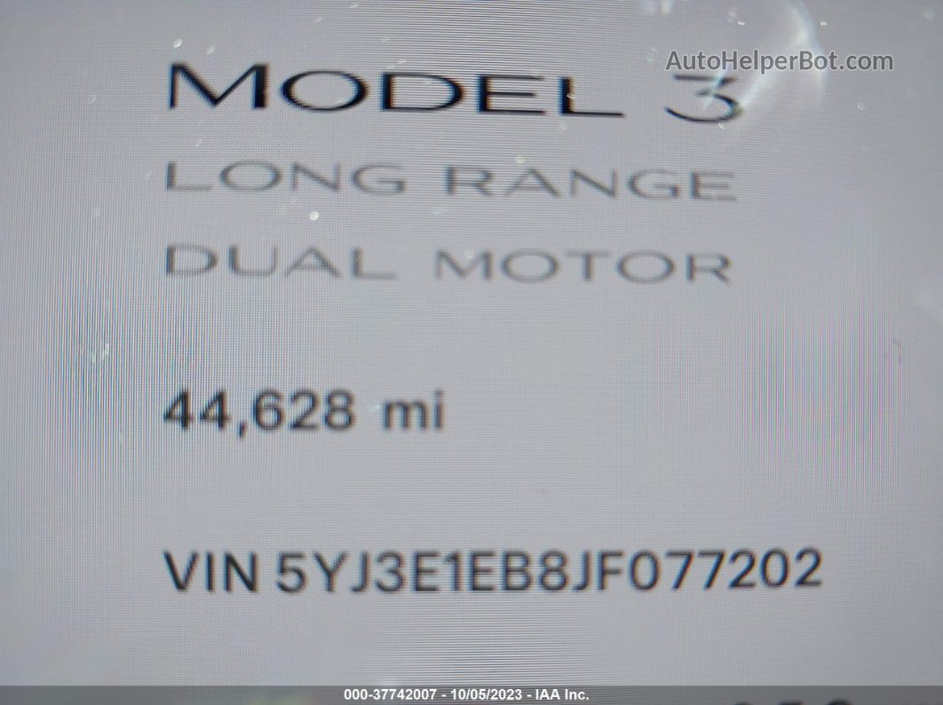 2018 Tesla Model 3 Performance/long Range Серый vin: 5YJ3E1EB8JF077202