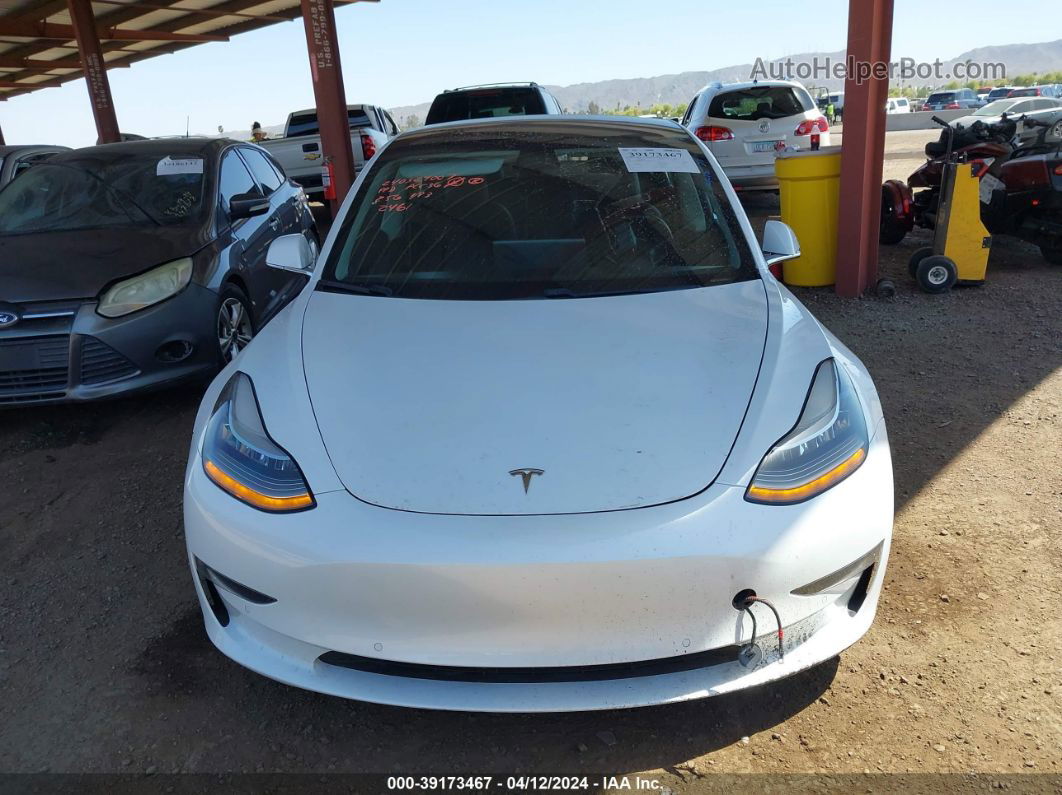 2018 Tesla Model 3 Long Range/performance White vin: 5YJ3E1EB8JF092461