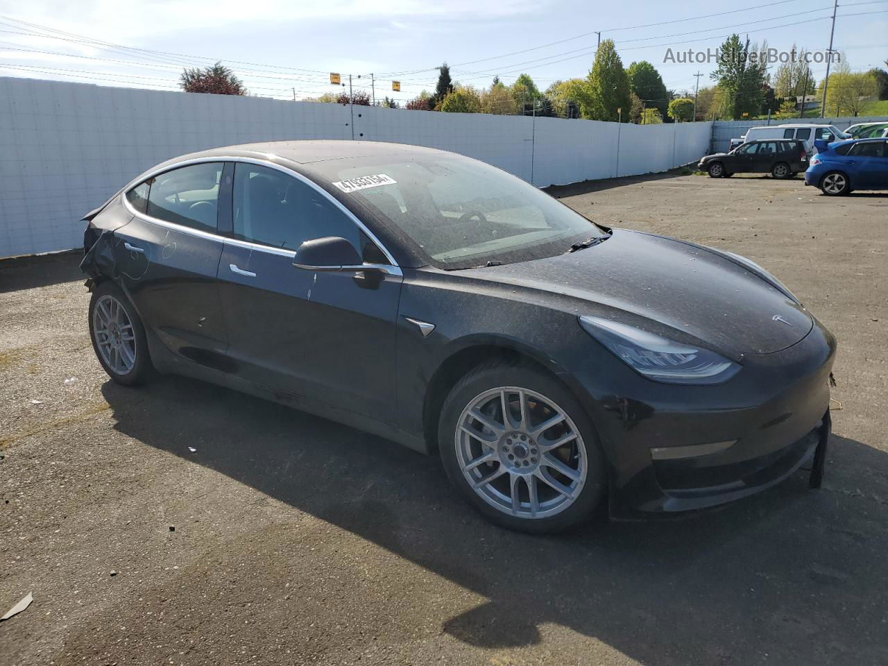 2018 Tesla Model 3  Black vin: 5YJ3E1EB8JF130321