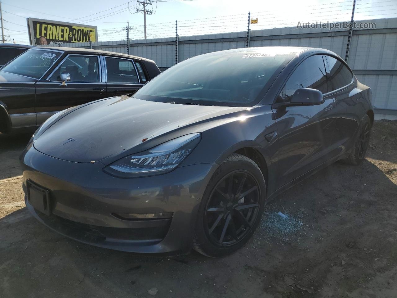 2019 Tesla Model 3  Серый vin: 5YJ3E1EB8KF386962