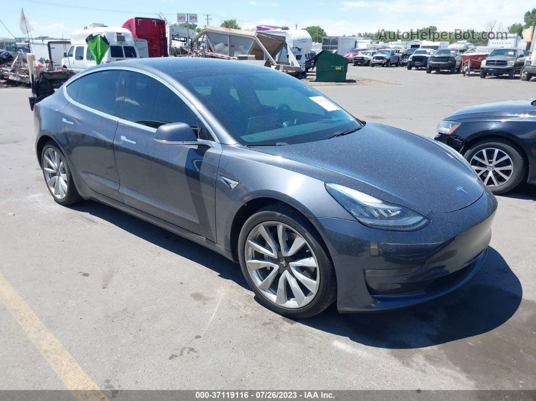 2019 Tesla Model 3 Long Range/performance Gray vin: 5YJ3E1EB8KF389098