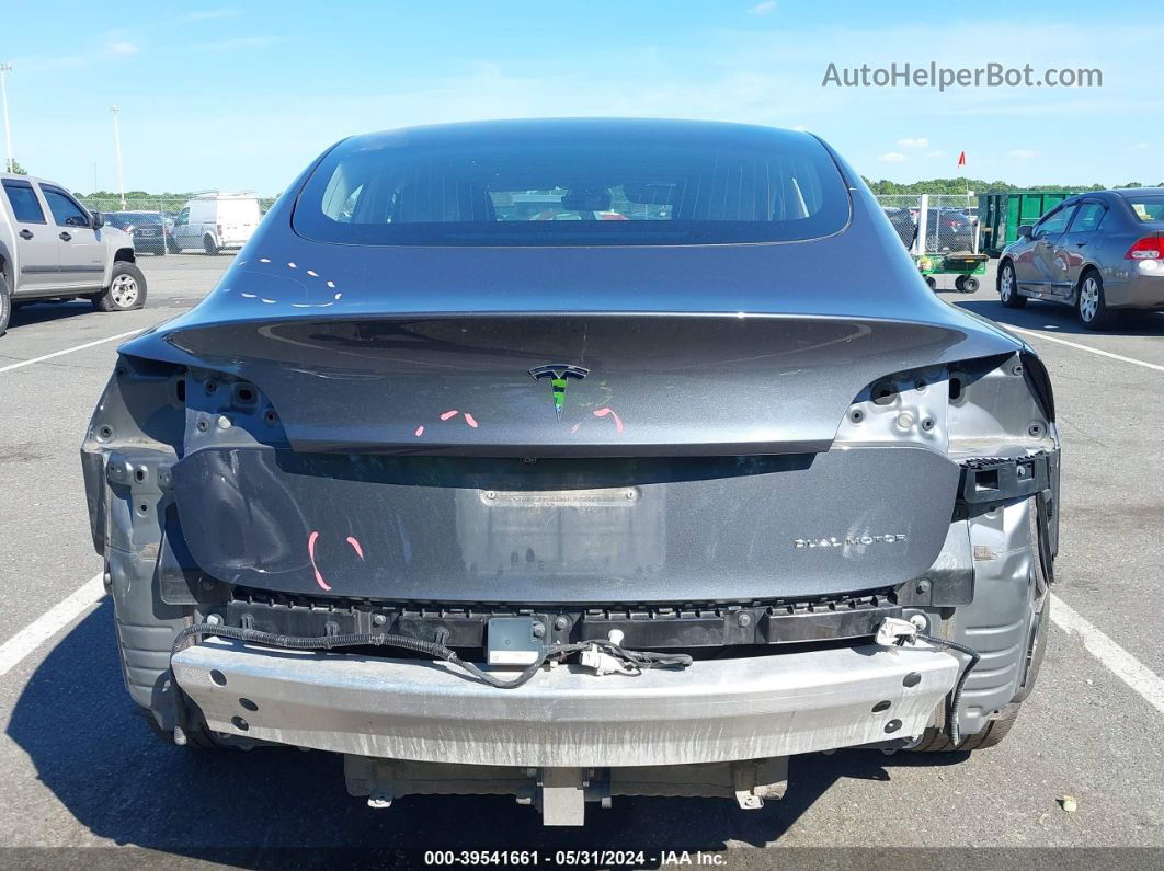 2019 Tesla Model 3 Long Range/performance Gray vin: 5YJ3E1EB8KF390395