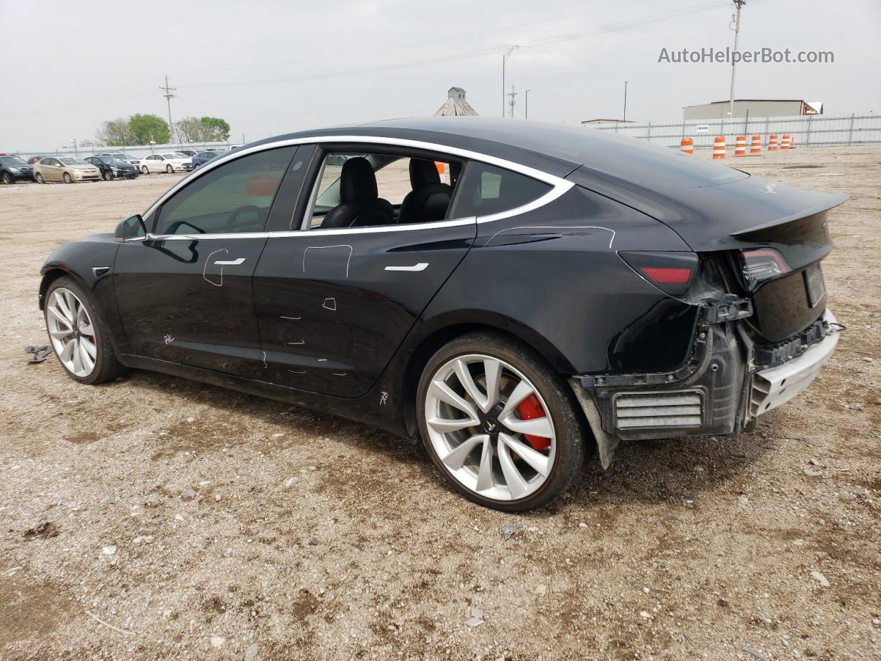 2019 Tesla Model 3  Black vin: 5YJ3E1EB8KF421984