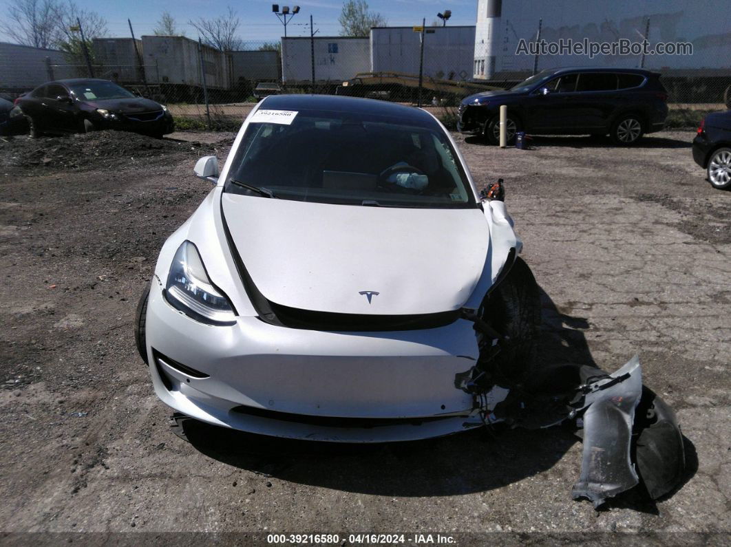 2019 Tesla Model 3 Long Range/performance White vin: 5YJ3E1EB8KF433424