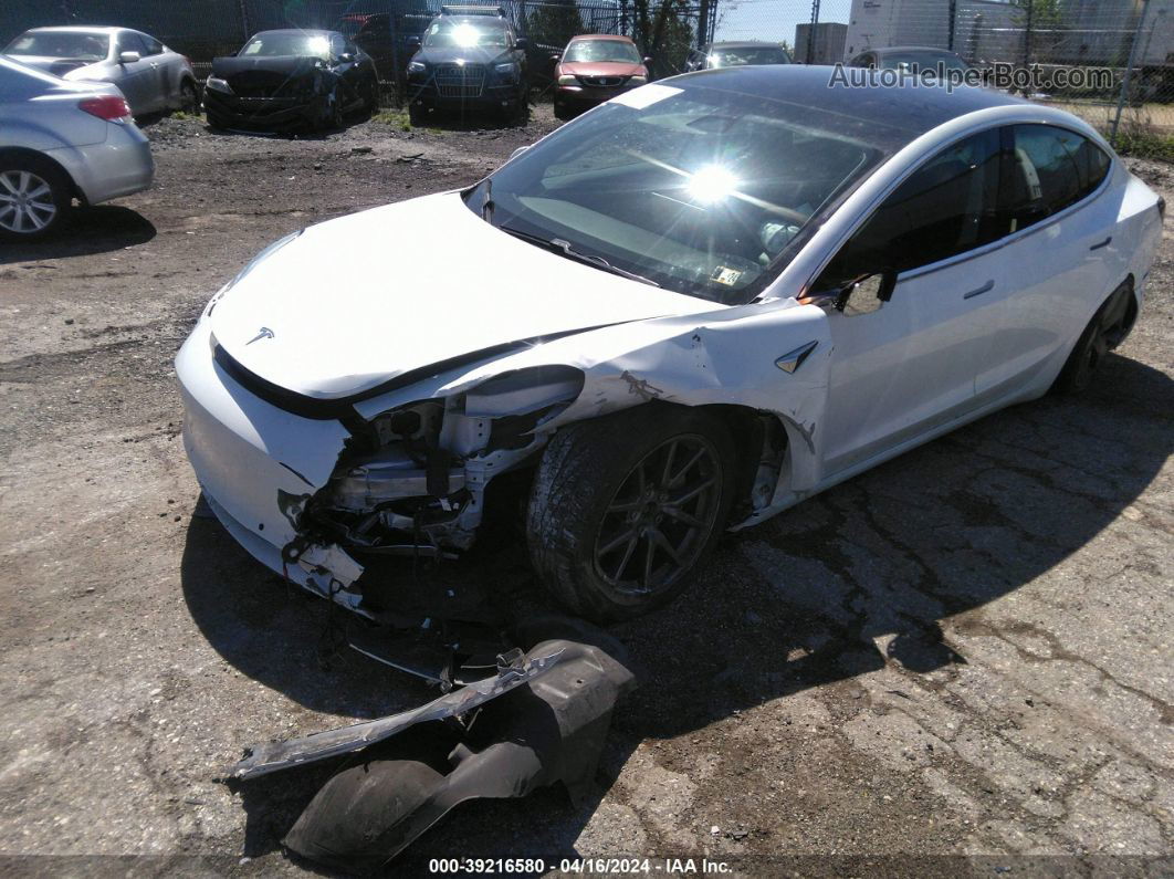 2019 Tesla Model 3 Long Range/performance White vin: 5YJ3E1EB8KF433424