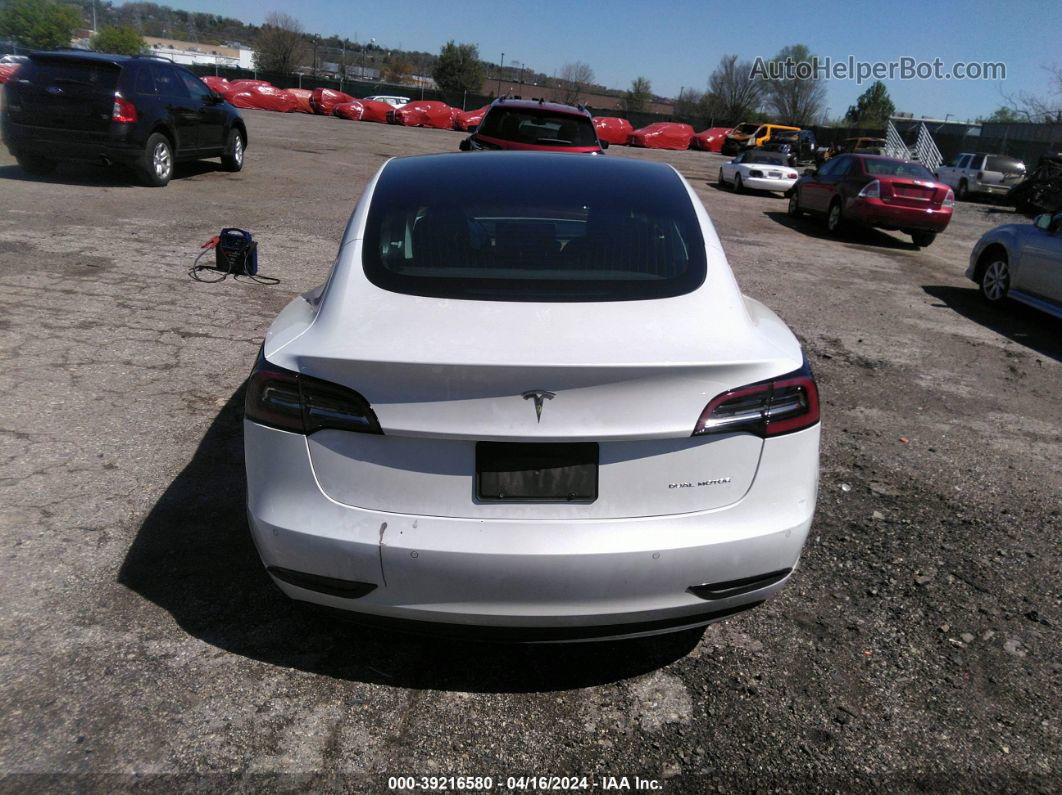 2019 Tesla Model 3 Long Range/performance White vin: 5YJ3E1EB8KF433424