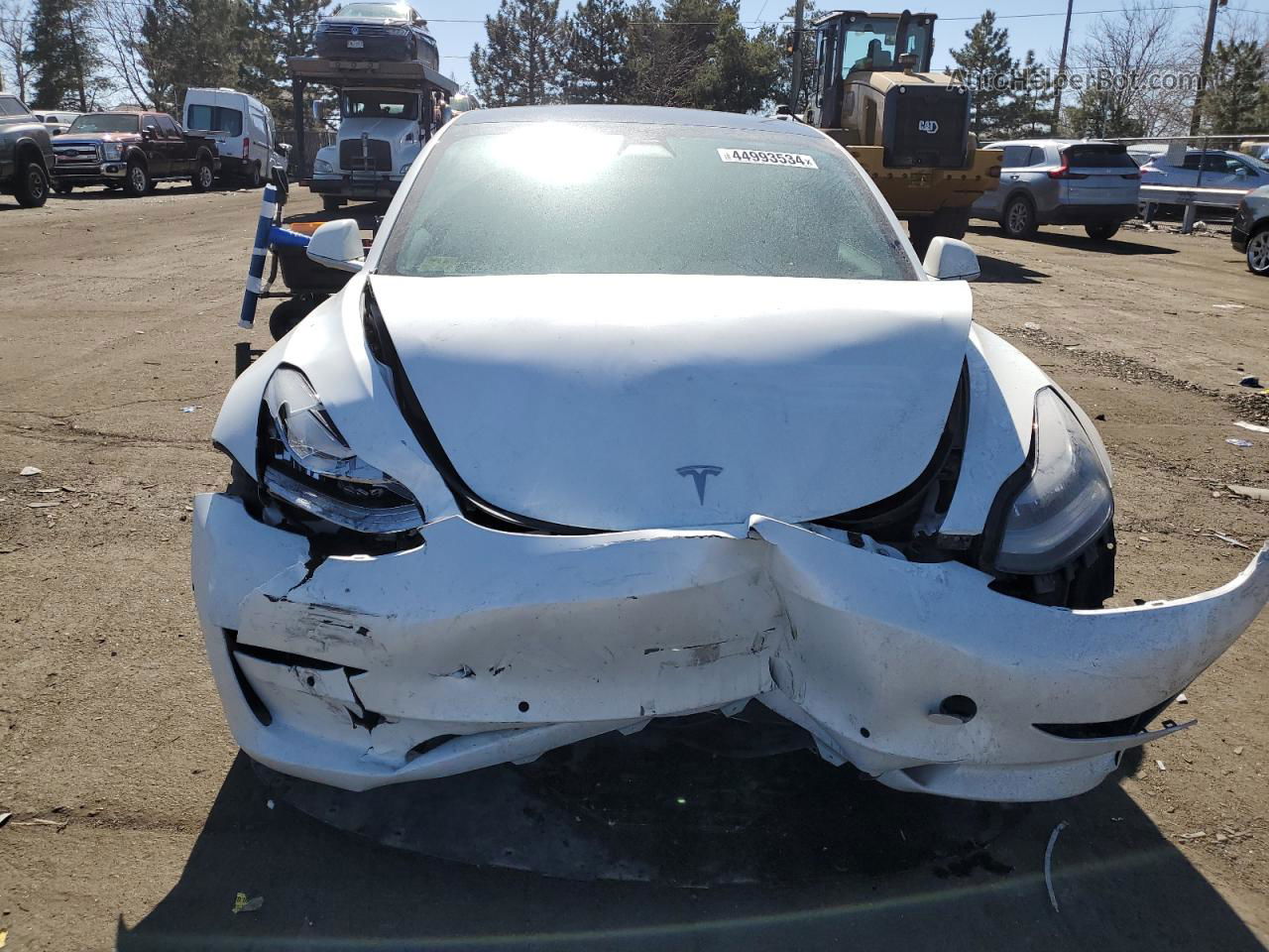 2019 Tesla Model 3  White vin: 5YJ3E1EB8KF448070