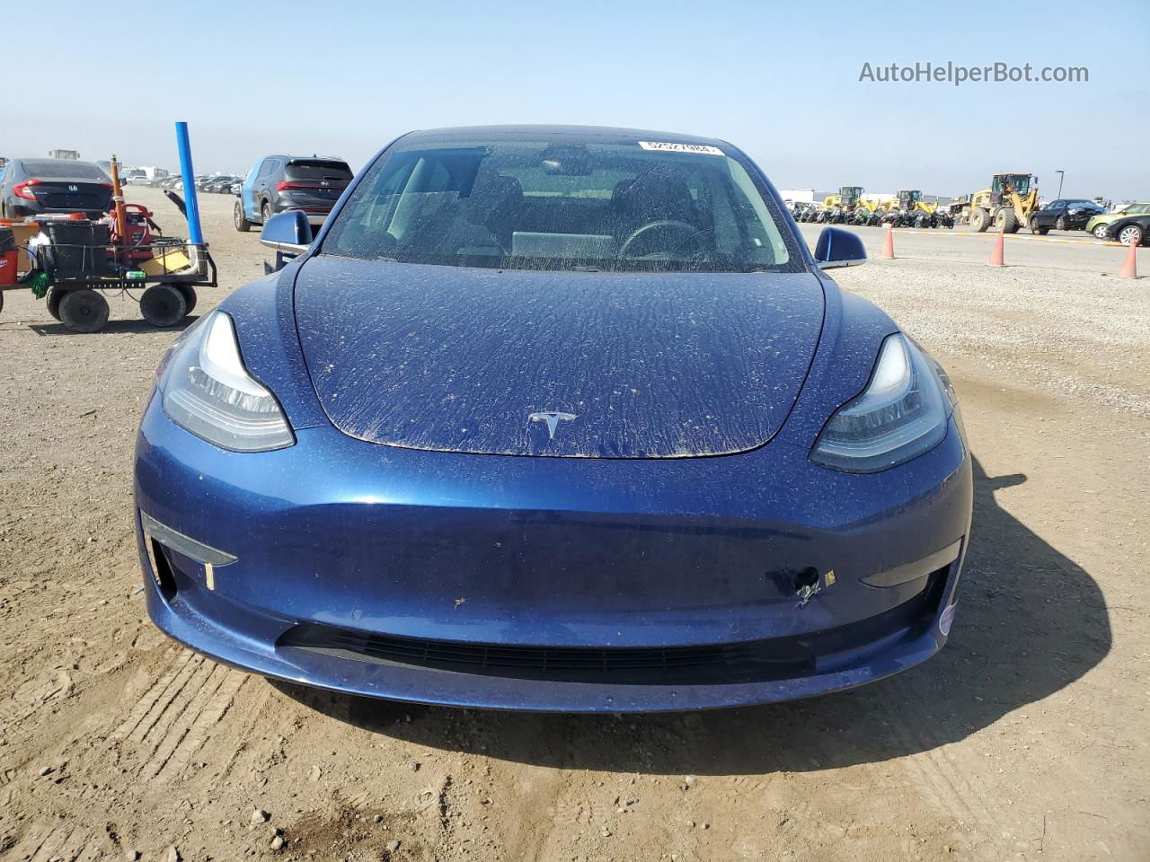 2019 Tesla Model 3  Синий vin: 5YJ3E1EB8KF497219