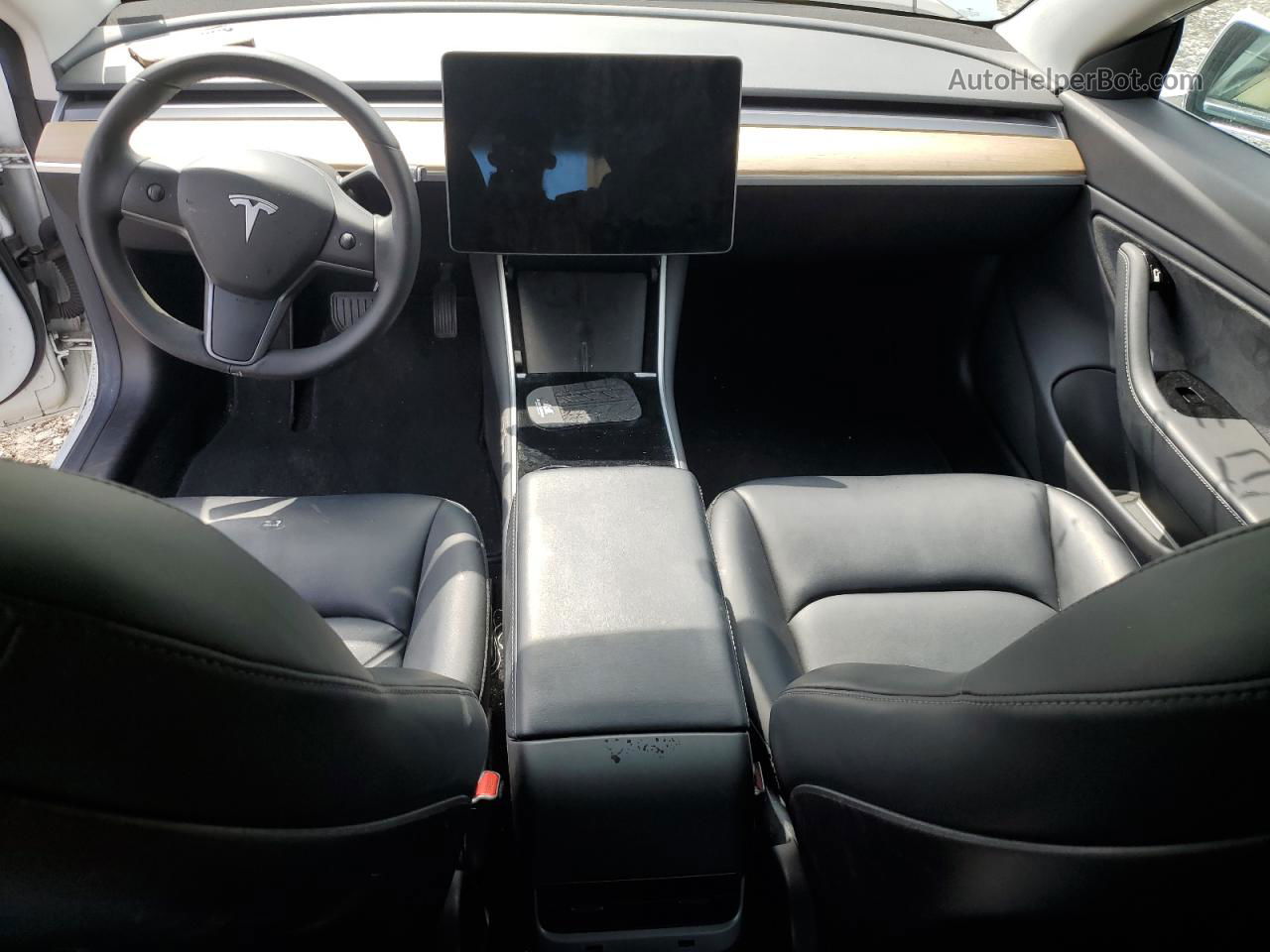 2019 Tesla Model 3  White vin: 5YJ3E1EB8KF511569