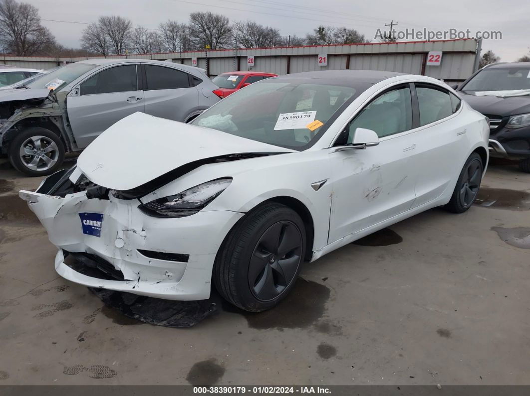 2019 Tesla Model 3 Long Range/performance White vin: 5YJ3E1EB8KF513242