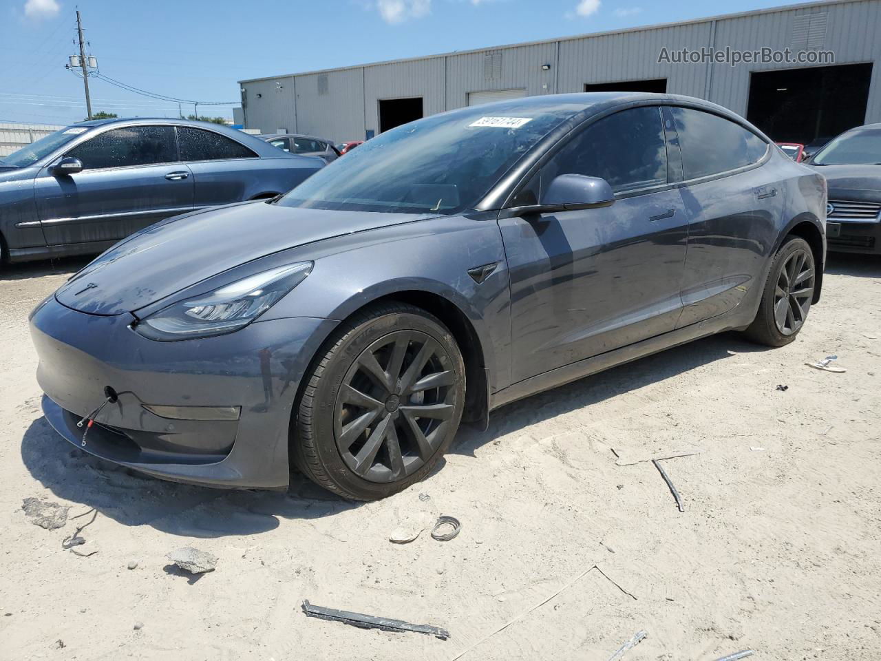 2020 Tesla Model 3  Gray vin: 5YJ3E1EB8LF616257