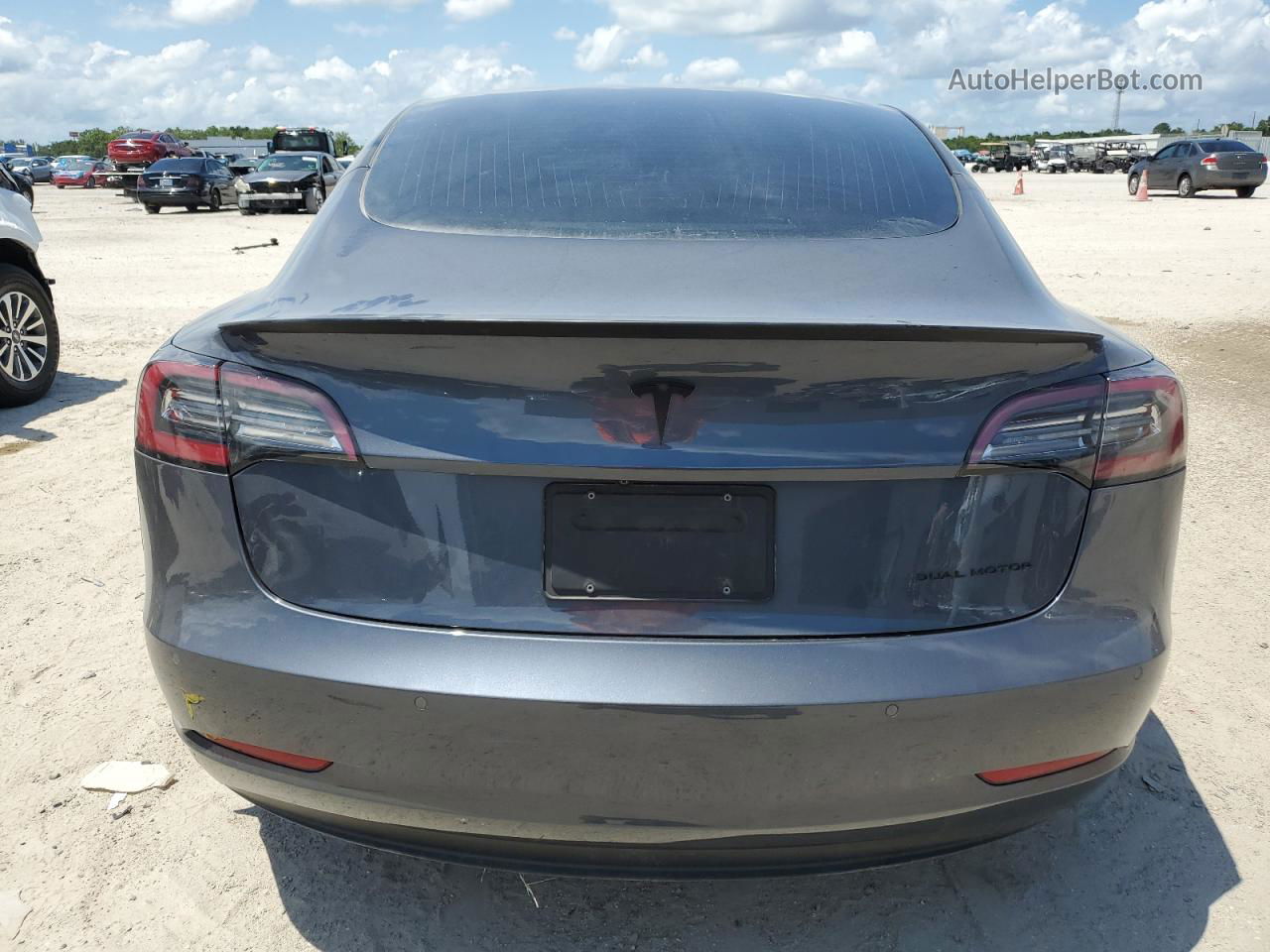 2020 Tesla Model 3  Gray vin: 5YJ3E1EB8LF616257