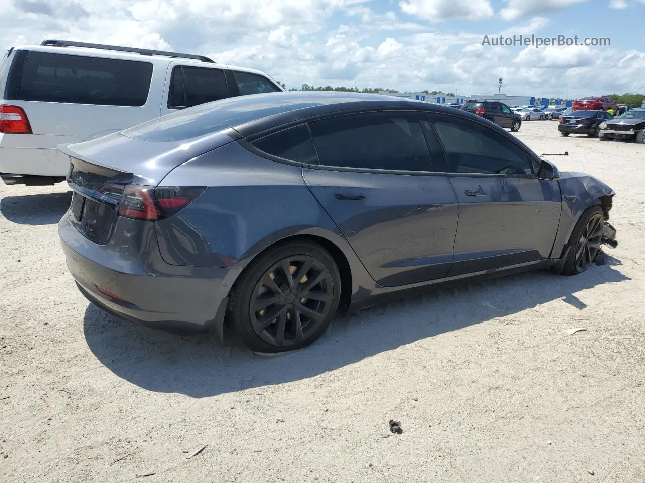 2020 Tesla Model 3  Gray vin: 5YJ3E1EB8LF616257