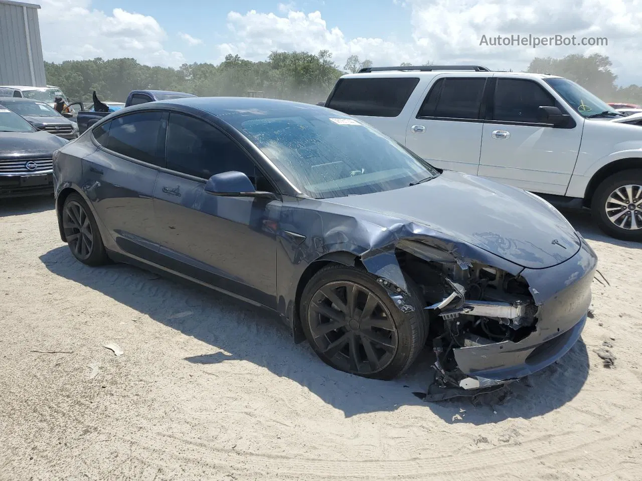 2020 Tesla Model 3  Gray vin: 5YJ3E1EB8LF616257