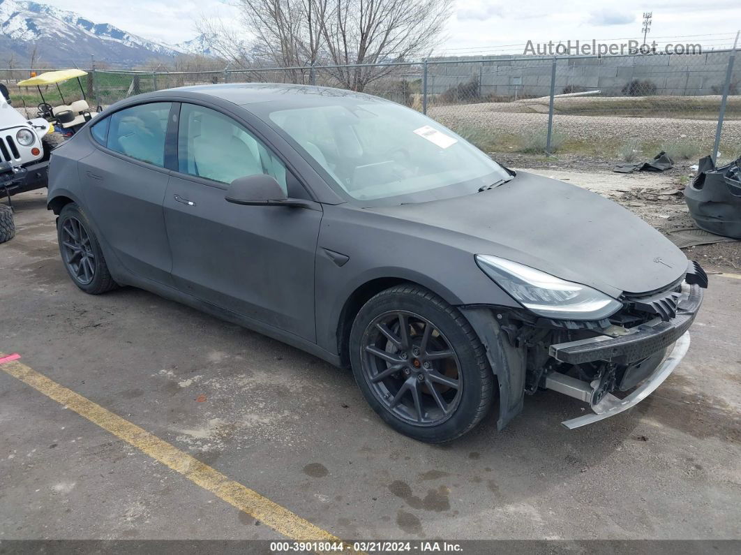 2020 Tesla Model 3 Long Range Dual Motor All-wheel Drive Gray vin: 5YJ3E1EB8LF621801