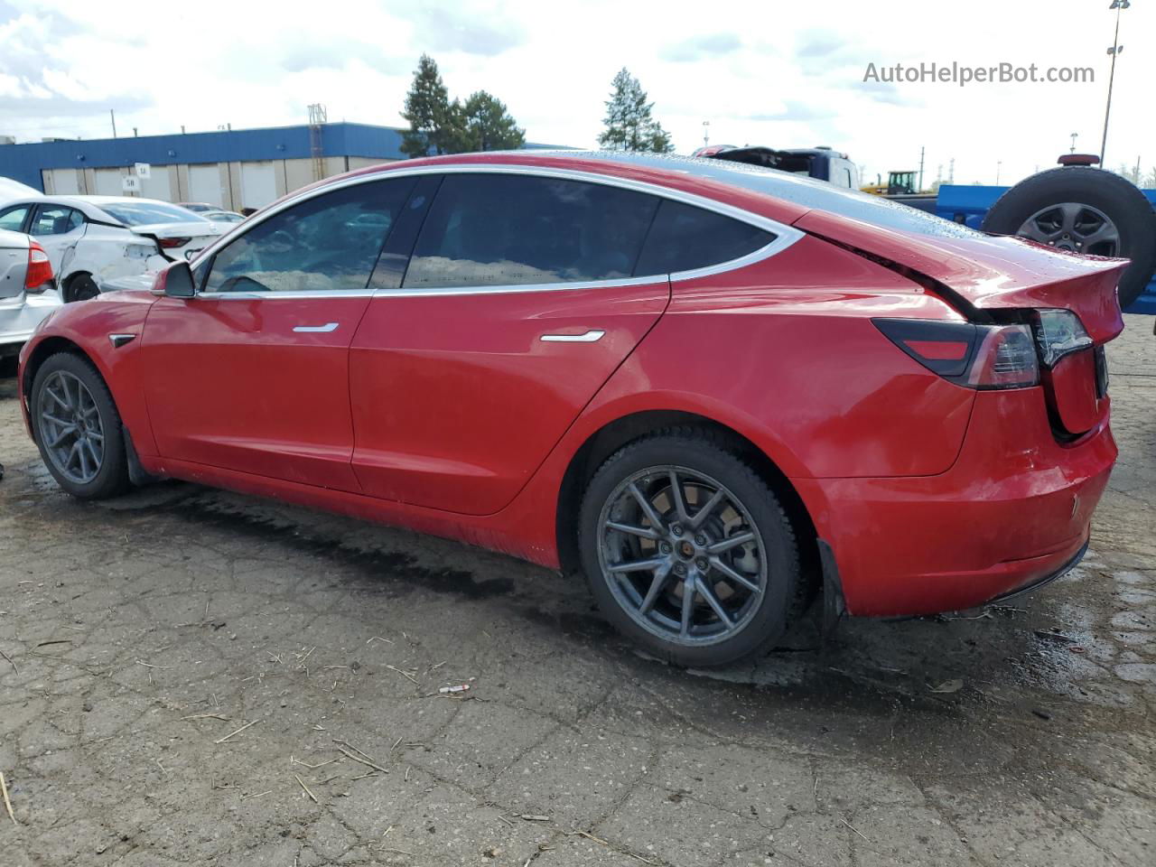 2020 Tesla Model 3  Красный vin: 5YJ3E1EB8LF628683