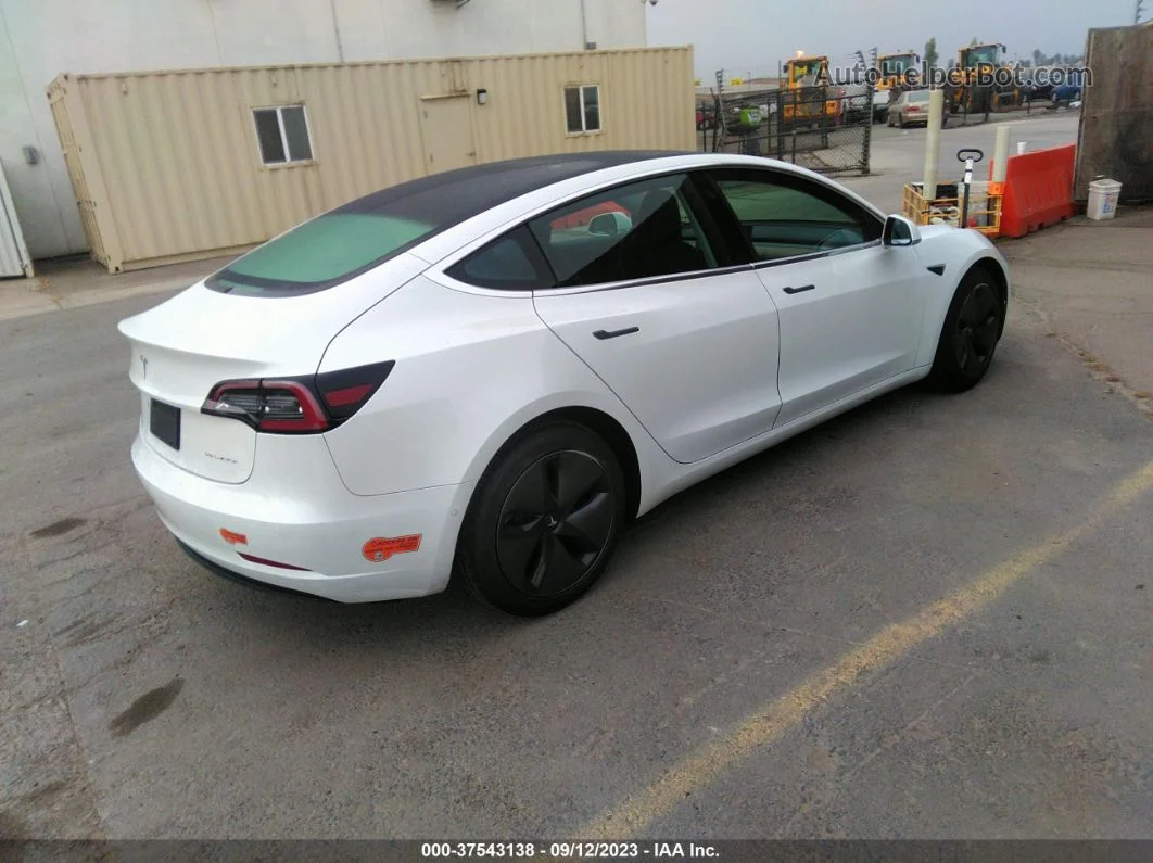 2020 Tesla Model 3 Long Range Dual Motor All-wheel Drive White vin: 5YJ3E1EB8LF629140