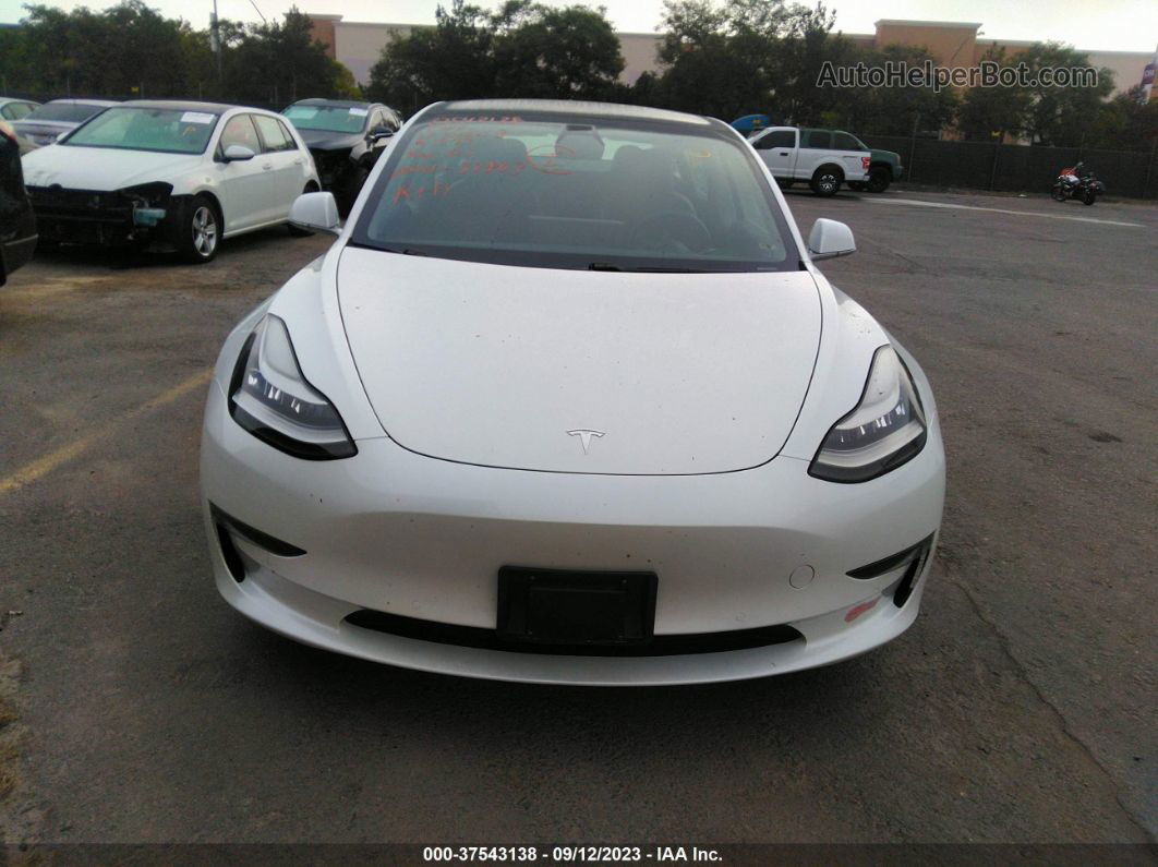 2020 Tesla Model 3 Long Range Dual Motor All-wheel Drive White vin: 5YJ3E1EB8LF629140