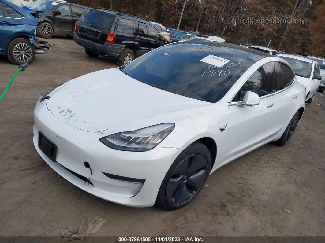 2020 Tesla Model 3 Long Range Dual Motor All-wheel Drive White vin: 5YJ3E1EB8LF711580