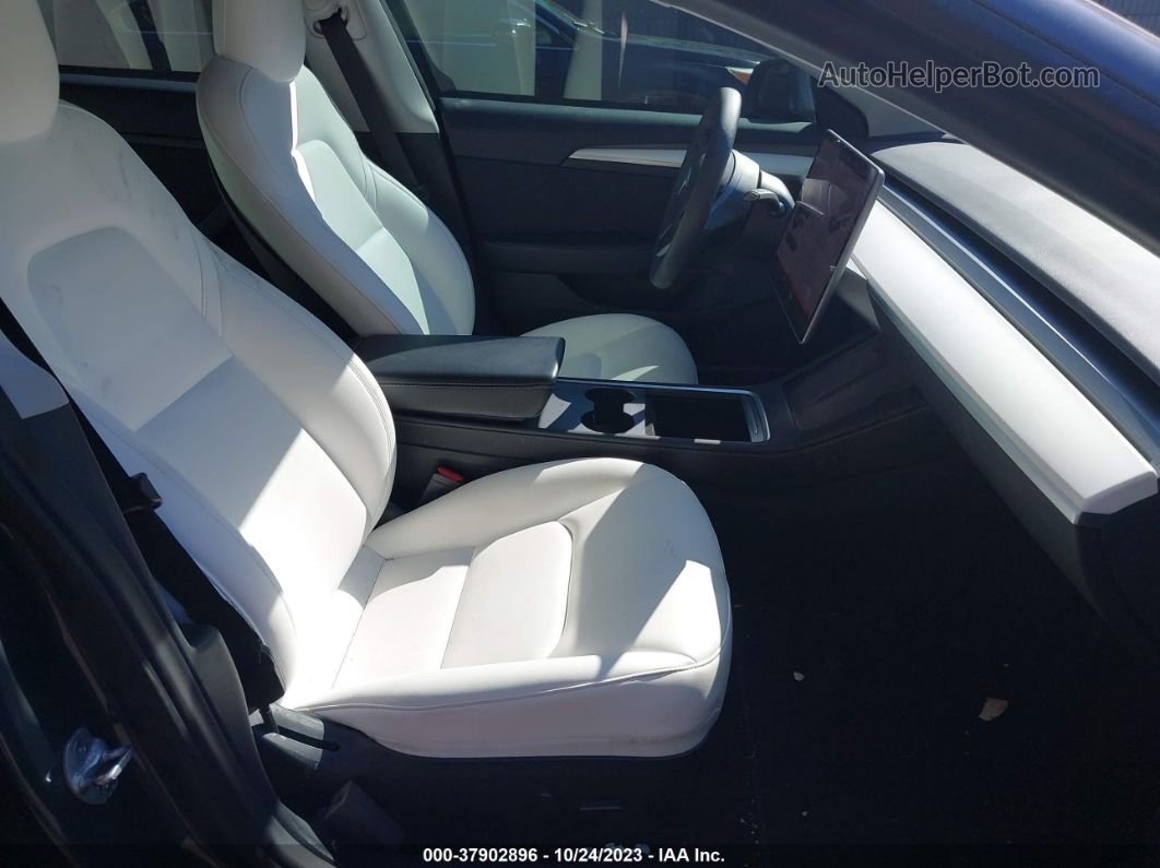 2021 Tesla Model 3 Long Range Dual Motor All-wheel Drive Gray vin: 5YJ3E1EB8MF038050