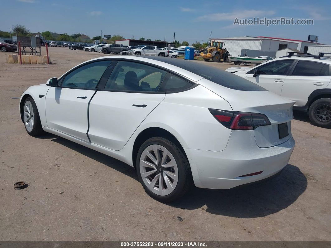 2021 Tesla Model 3 Long Range White vin: 5YJ3E1EB8MF044382