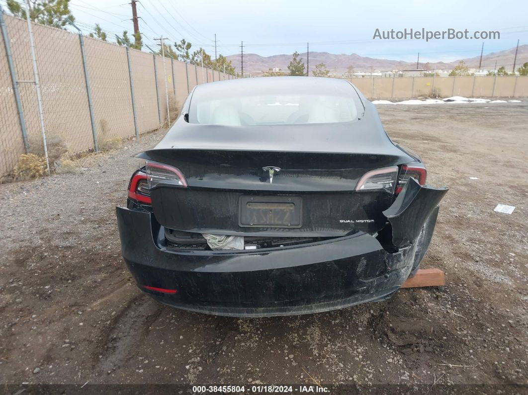 2021 Tesla Model 3 Long Range Dual Motor All-wheel Drive Black vin: 5YJ3E1EB8MF046312