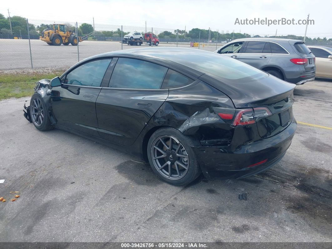 2021 Tesla Model 3 Long Range Dual Motor All-wheel Drive Black vin: 5YJ3E1EB8MF848214