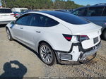 2021 Tesla Model 3 Long Range Dual Motor All-wheel Drive White vin: 5YJ3E1EB8MF855681