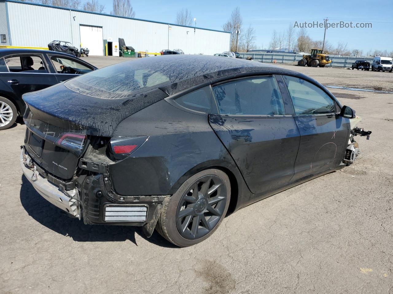 2021 Tesla Model 3  Черный vin: 5YJ3E1EB8MF875753