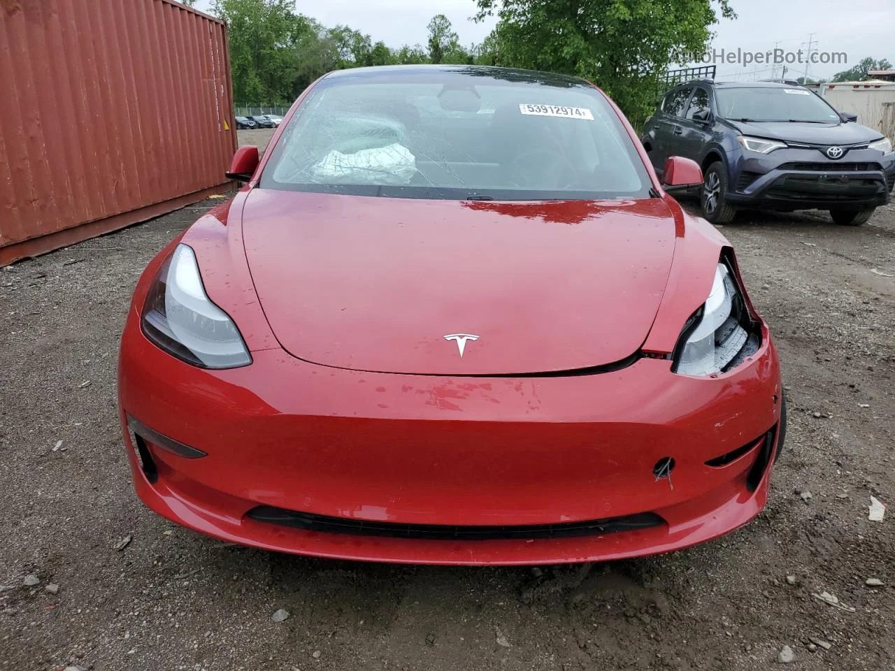 2021 Tesla Model 3  Red vin: 5YJ3E1EB8MF924255