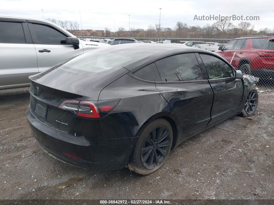 2021 Tesla Model 3 Long Range Dual Motor All-wheel Drive Black vin: 5YJ3E1EB8MF924952