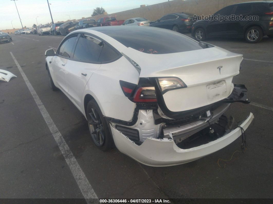 2021 Tesla Model 3 Long Range White vin: 5YJ3E1EB8MF938088