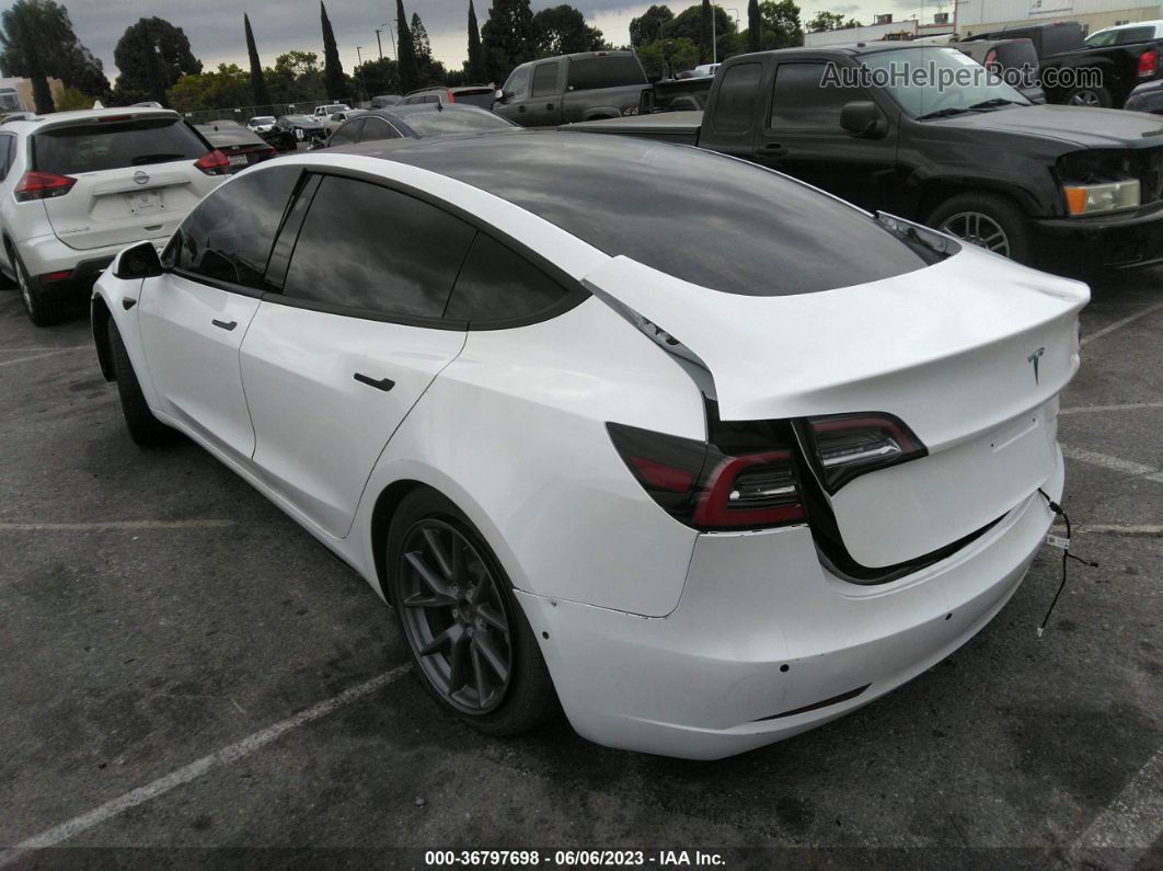 2021 Tesla Model 3 Long Range White vin: 5YJ3E1EB8MF938088