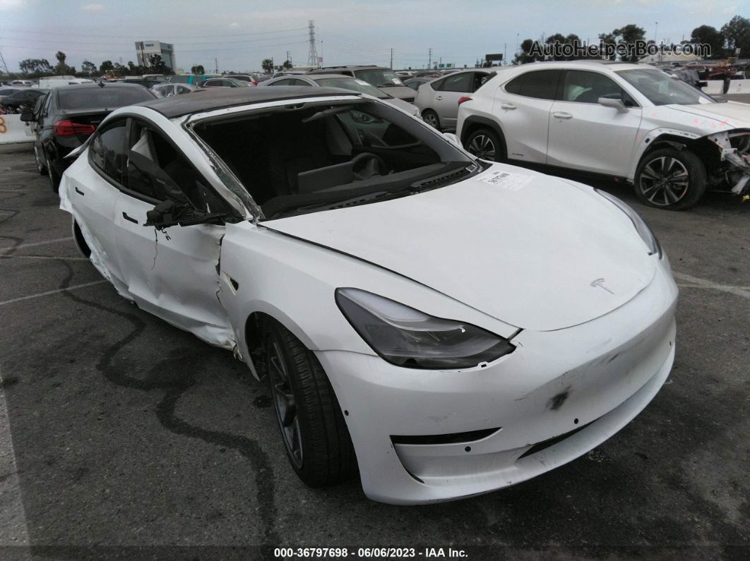 2021 Tesla Model 3 Long Range Белый vin: 5YJ3E1EB8MF938088