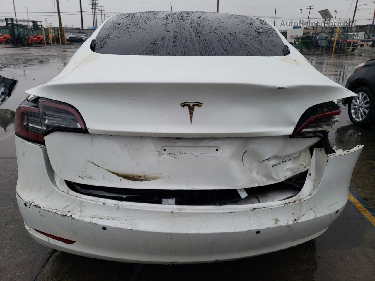 2021 Tesla Model 3 White vin: 5YJ3E1EB8MF938088