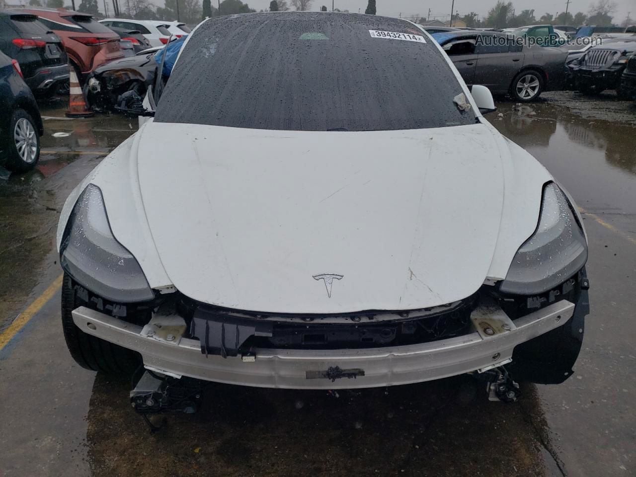 2021 Tesla Model 3 White vin: 5YJ3E1EB8MF938088