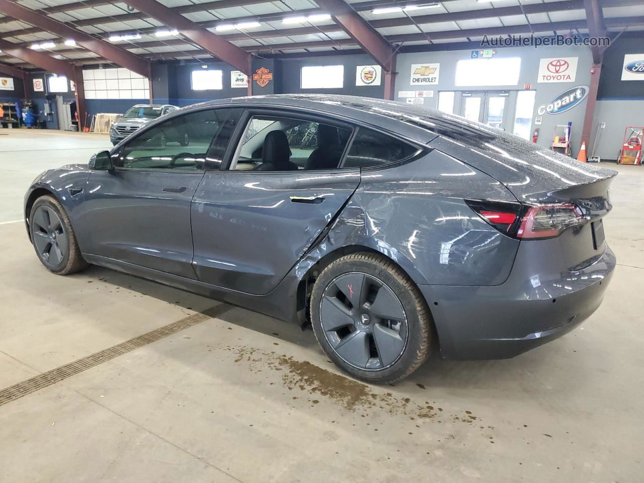 2022 Tesla Model 3  Gray vin: 5YJ3E1EB8NF207288