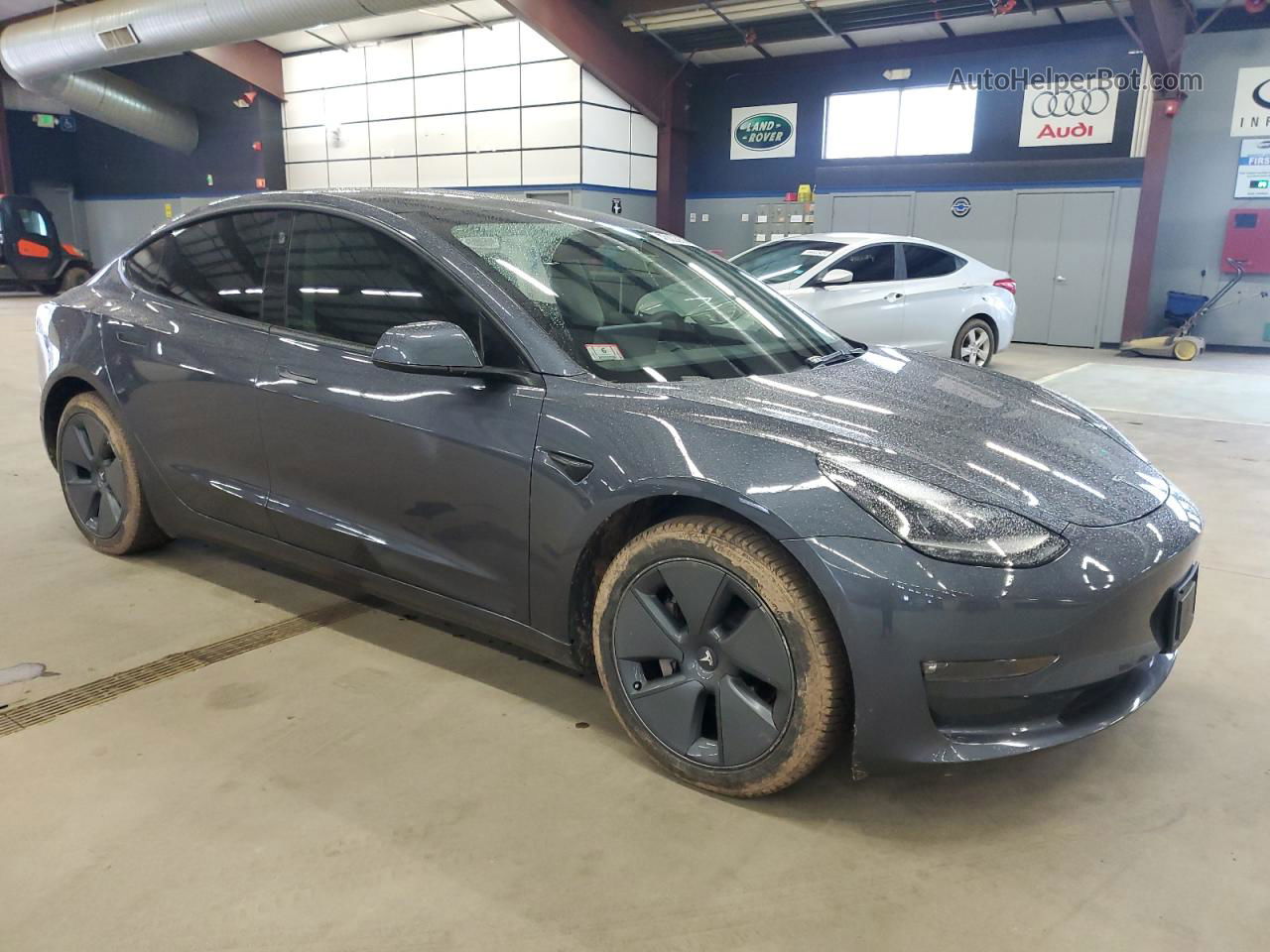 2022 Tesla Model 3  Gray vin: 5YJ3E1EB8NF207288