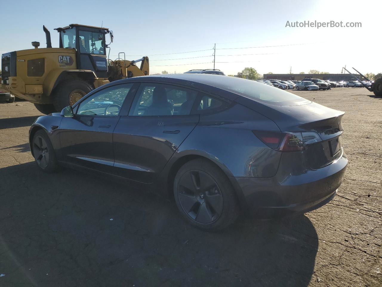 2022 Tesla Model 3  Gray vin: 5YJ3E1EB8NF234295