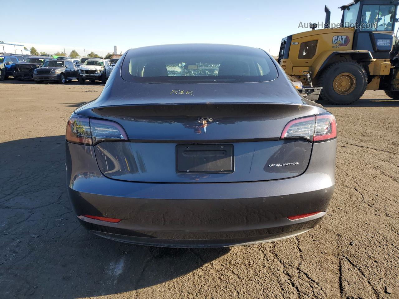 2022 Tesla Model 3  Gray vin: 5YJ3E1EB8NF234295