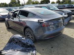 2022 Tesla Model 3  Gray vin: 5YJ3E1EB8NF252439