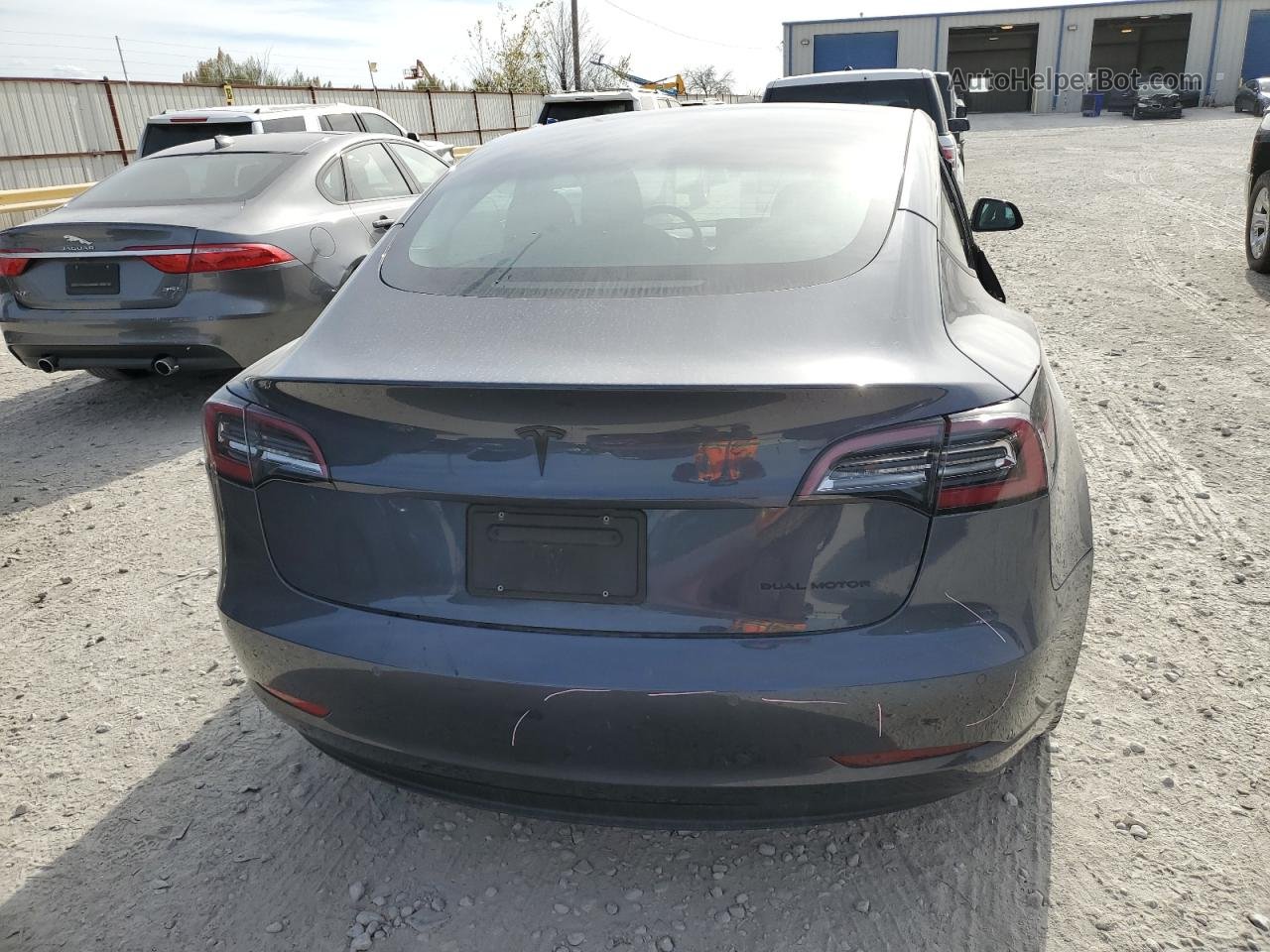 2022 Tesla Model 3  Gray vin: 5YJ3E1EB8NF275204