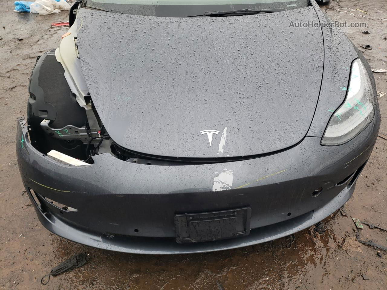 2022 Tesla Model 3  Blue vin: 5YJ3E1EB8NF330380