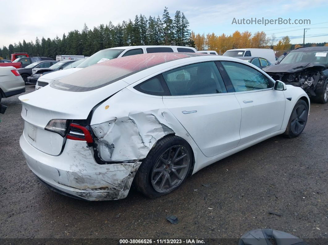 2018 Tesla Model 3 Long Range/performance White vin: 5YJ3E1EB9JF054687