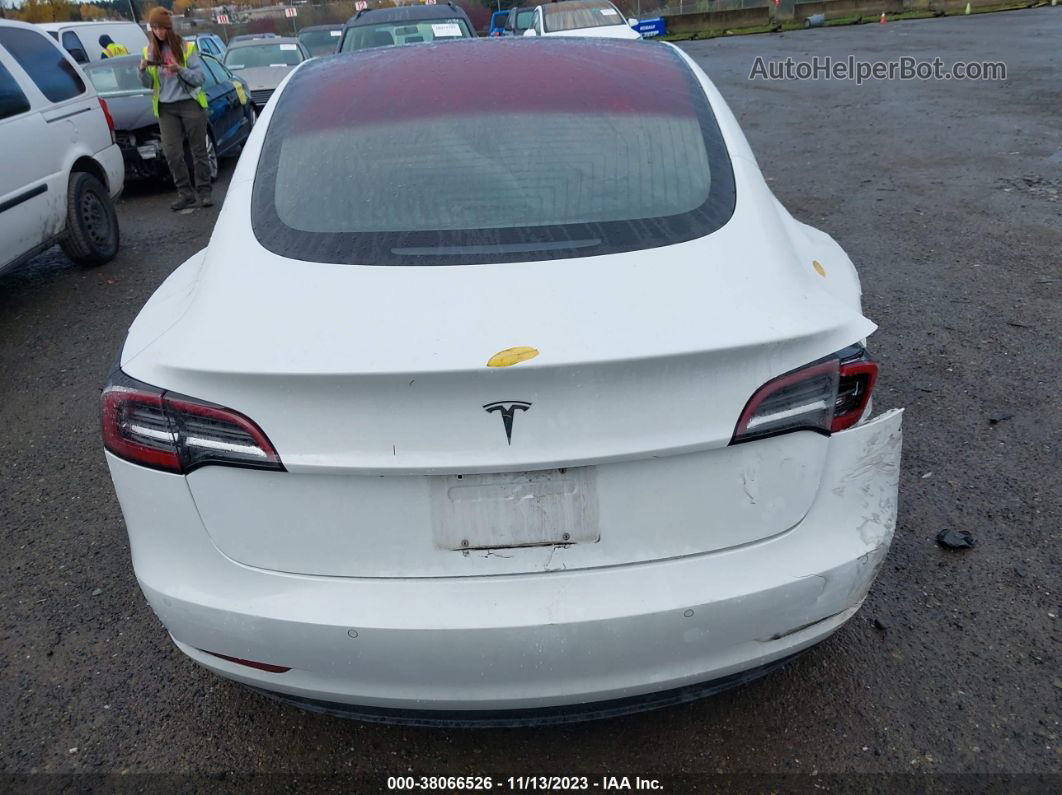 2018 Tesla Model 3 Long Range/performance White vin: 5YJ3E1EB9JF054687