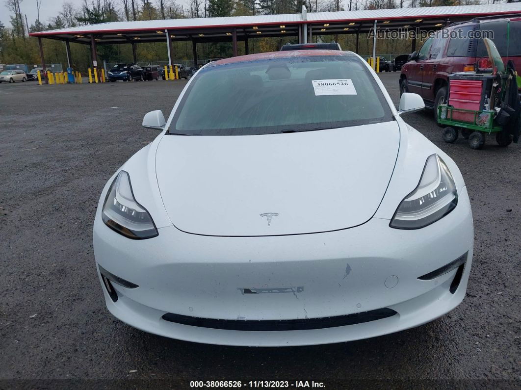 2018 Tesla Model 3 Long Range/performance White vin: 5YJ3E1EB9JF054687