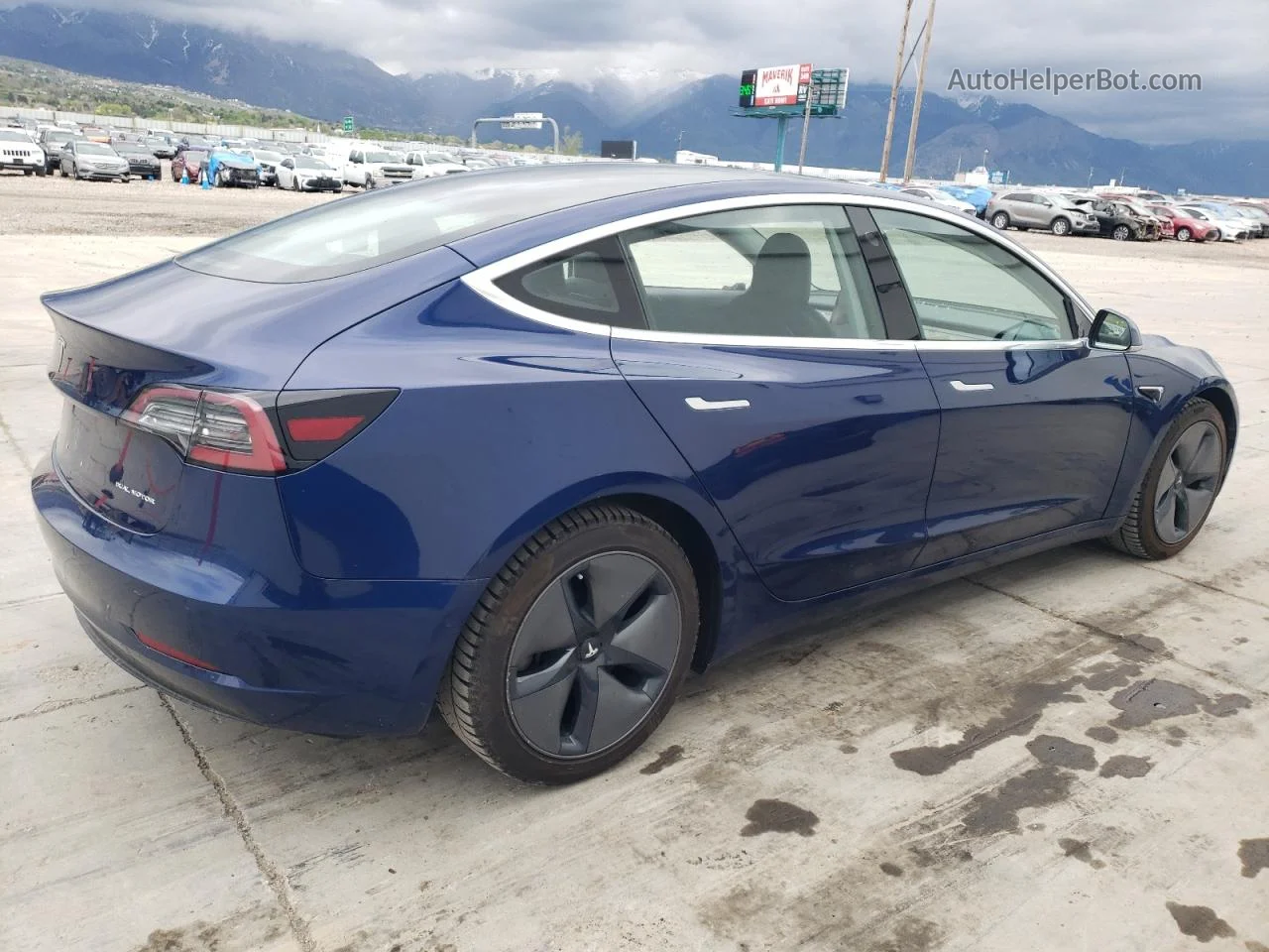 2018 Tesla Model 3  Blue vin: 5YJ3E1EB9JF064720