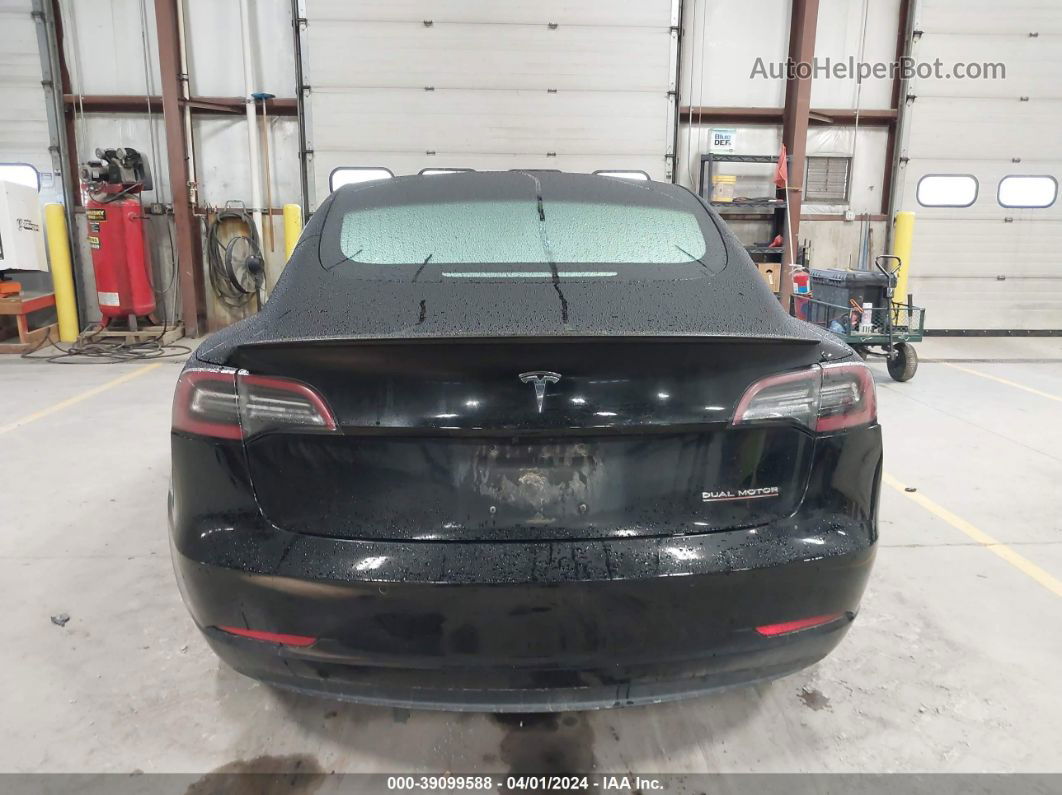 2018 Tesla Model 3 Long Range/performance Black vin: 5YJ3E1EB9JF072431